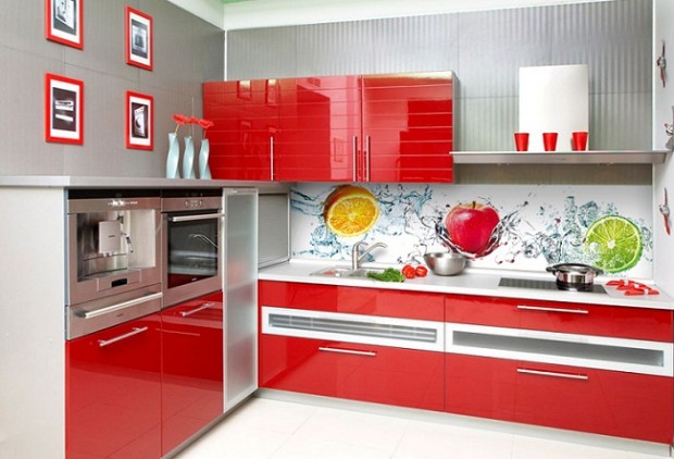 Motif masakan di bahagian dalam dapur 10