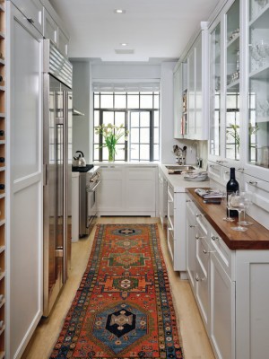 Dapur yang sempit, kecil tetapi selesa
