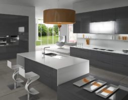 Gaya berteknologi tinggi dalam reka bentuk dalaman dapur