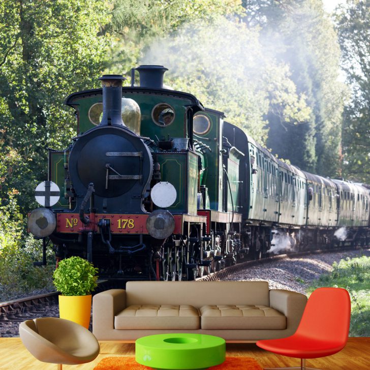 3D sienų tapetai interjere