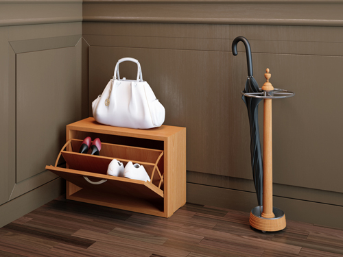 kabinet kasut dengan tempat duduk