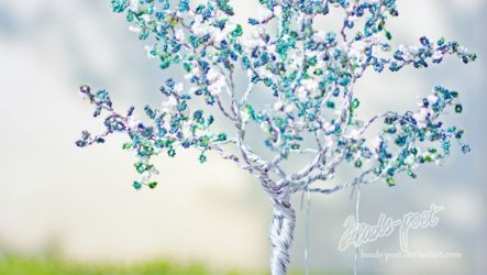 Menenun pokok dari manik untuk pemula