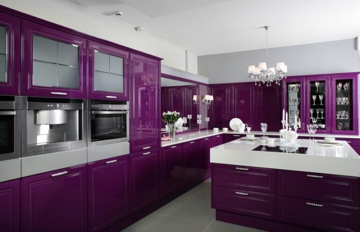dapur dalam warna ungu