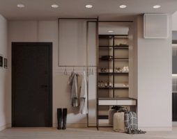 Dewan masuk yang mesra dalam nada kuning air