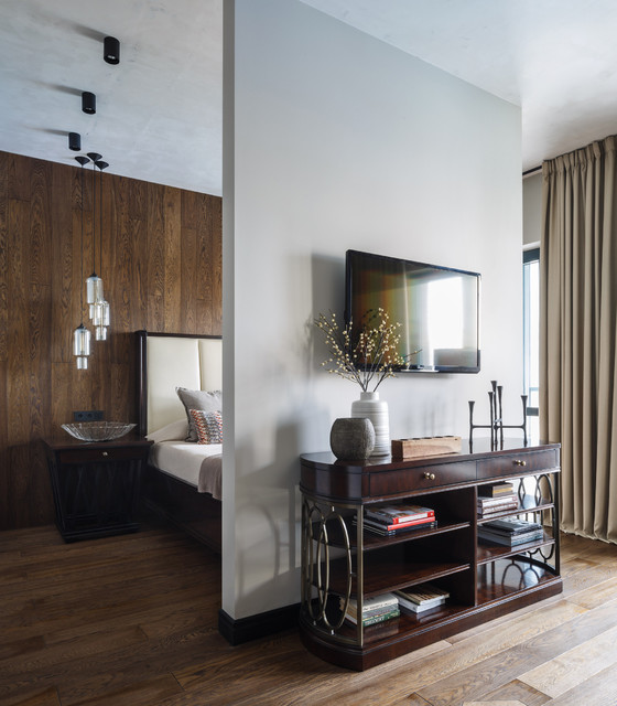 scheidingswanden in het interieur van de slaapkamer