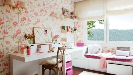 Memilih kertas dinding untuk seorang gadis